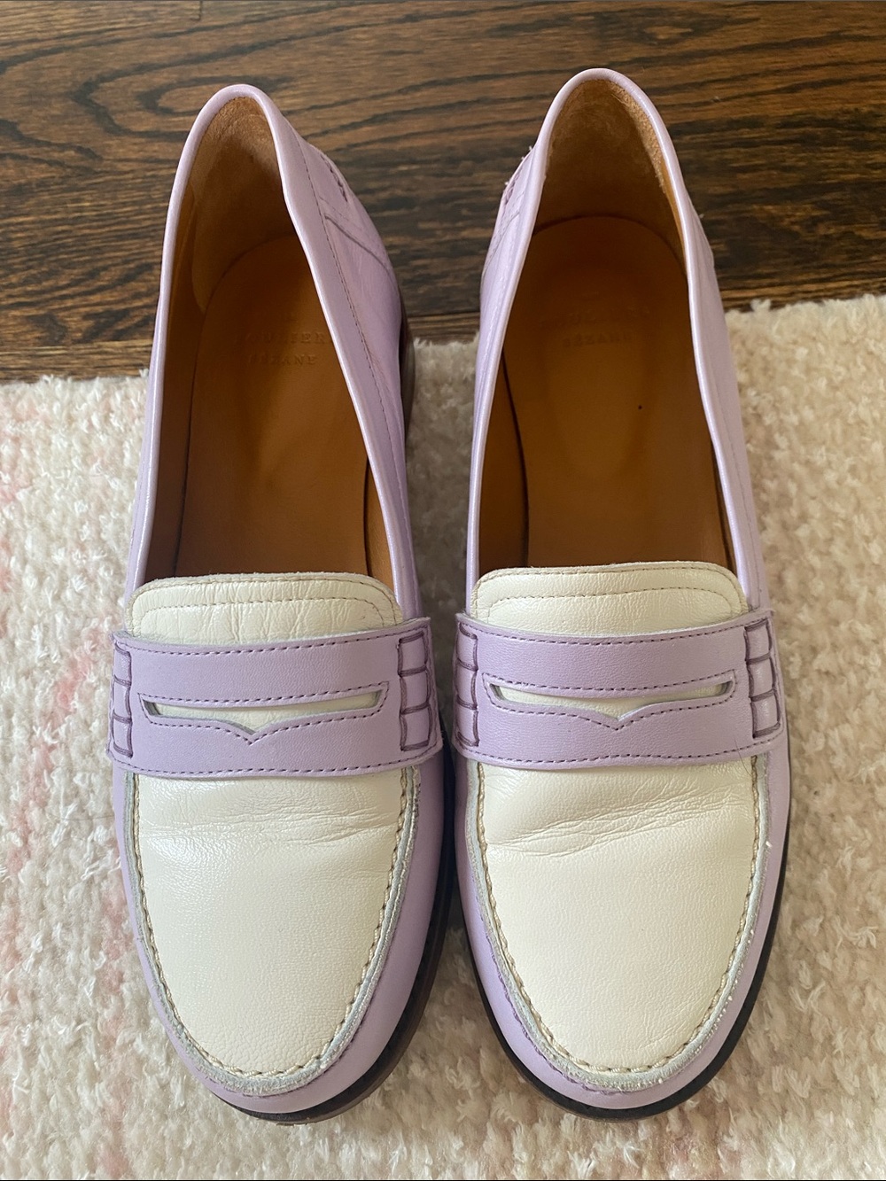 Sezane André Loafers Purple Multicolour Jacquard - Size 6,5